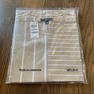 Woman’s striped shirt sleeve t shirt size medium